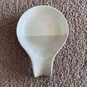 Favor Gray & White Spoon Rest